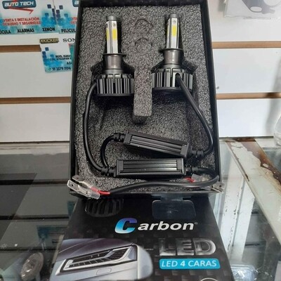 Hiperled carbón aplicación altas o bajas medidas H1, H3, H7, H11, H15/9005, 9006
