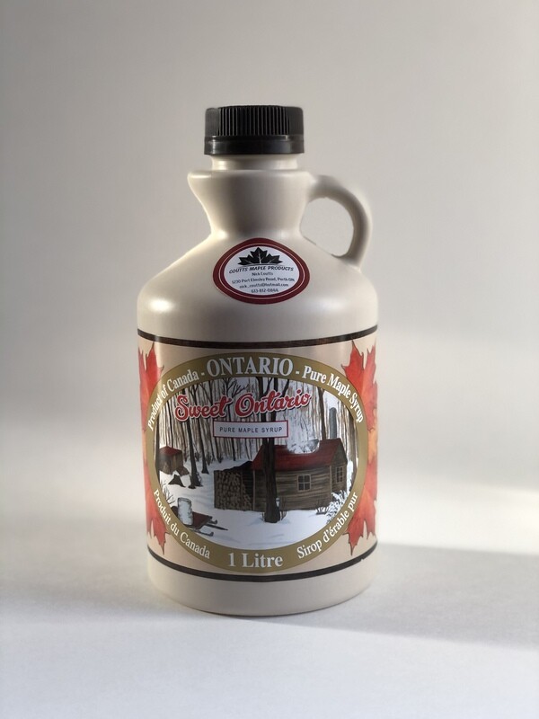 1 litre bottle of Coutts Maple Syrup