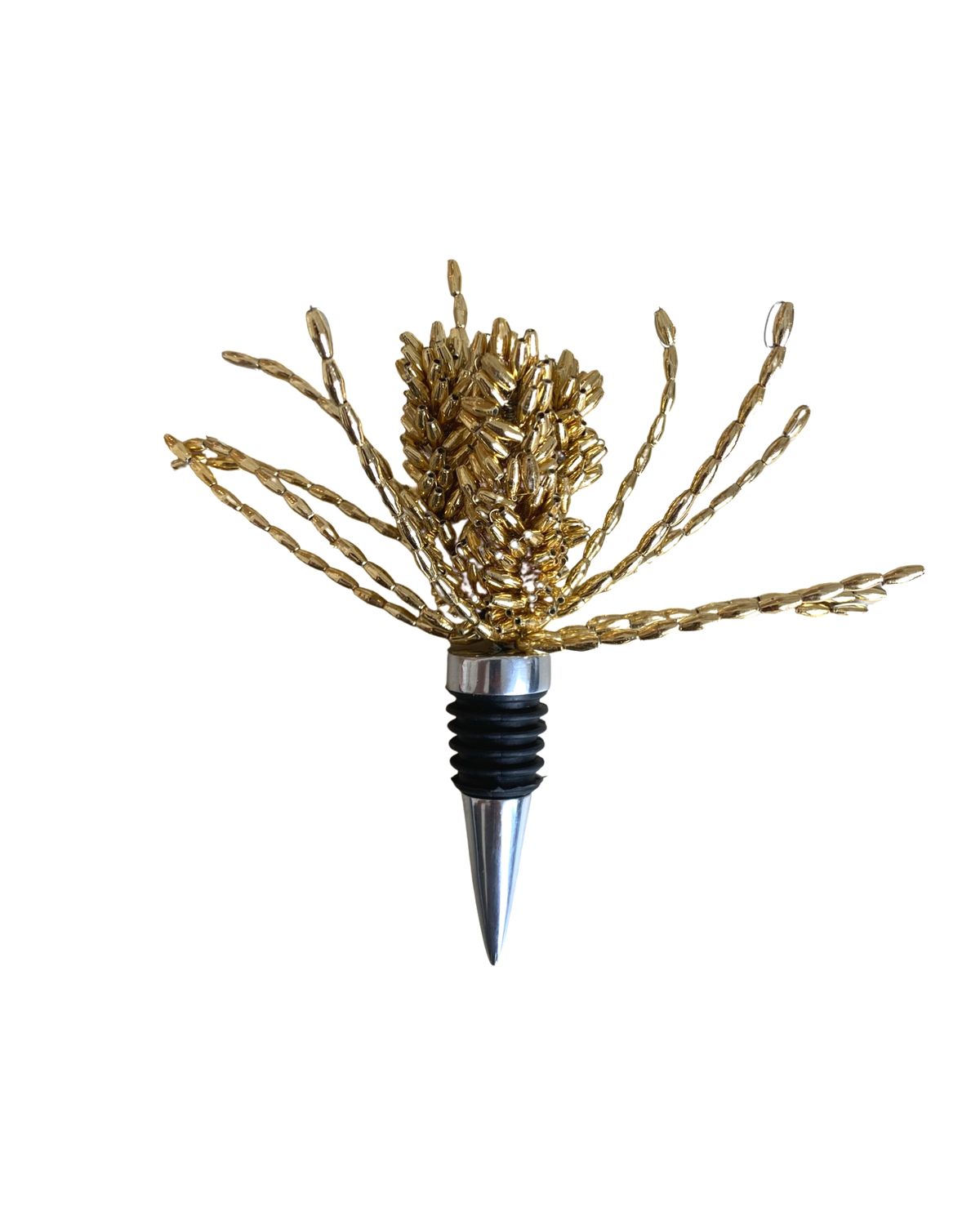 Gouden flessenstop met sliertjes