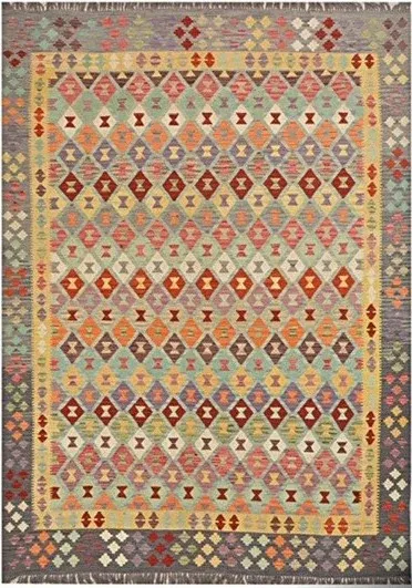 Handgeweven kelim tapijt