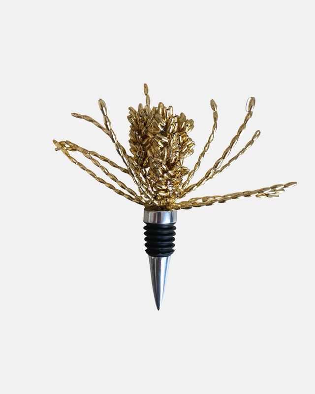 Gouden flessenstop met sliertjes