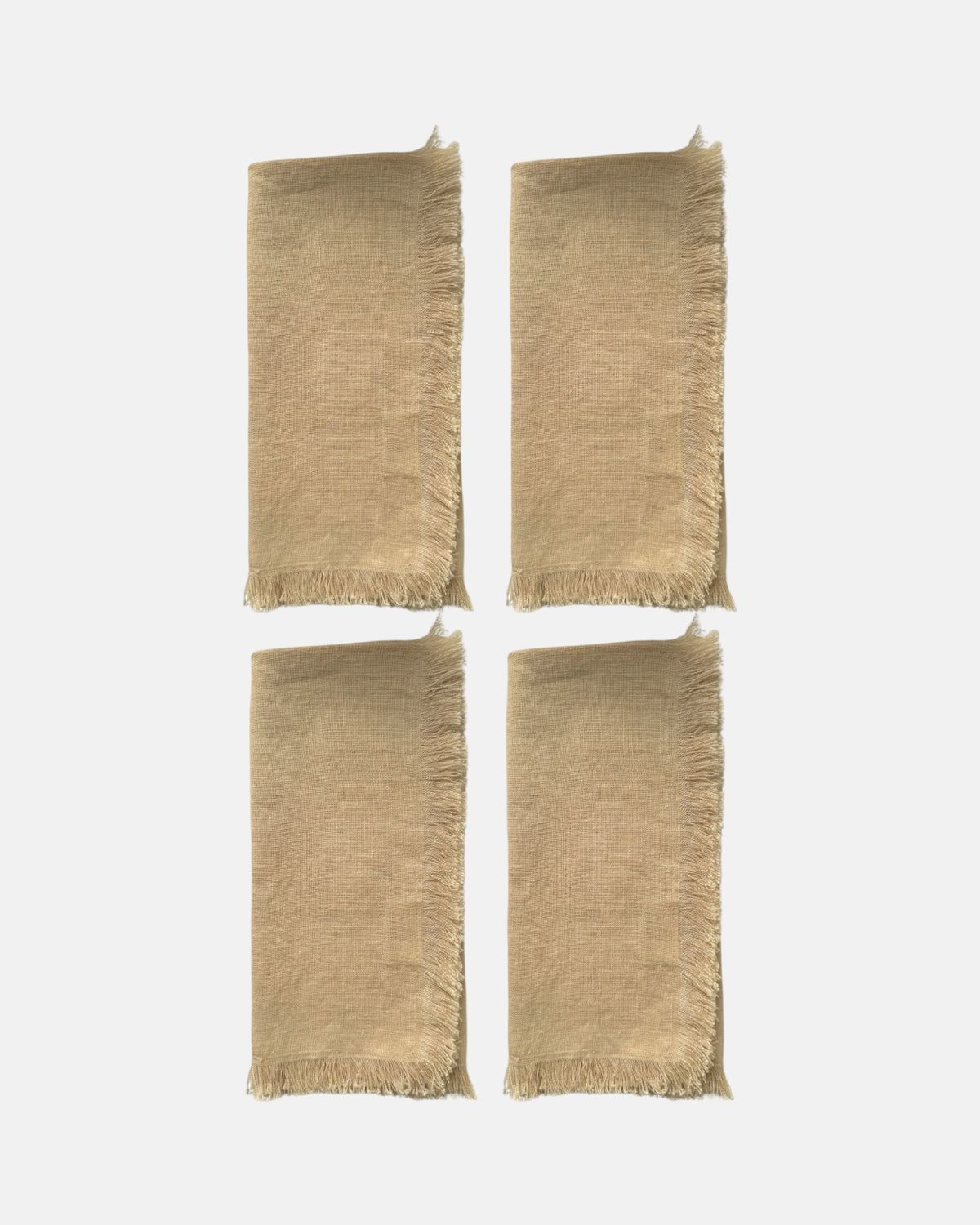 Set beige linnen servetten