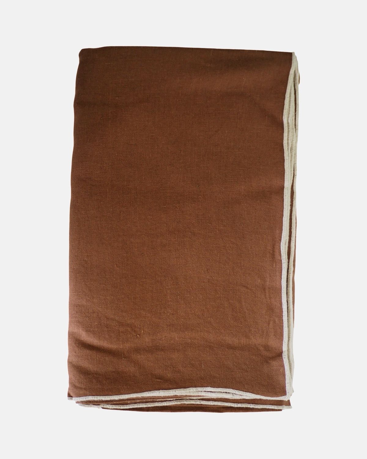 Bruin linnen tafelkleed