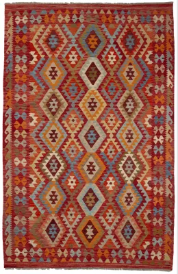 Handgeweven kelim tapijt