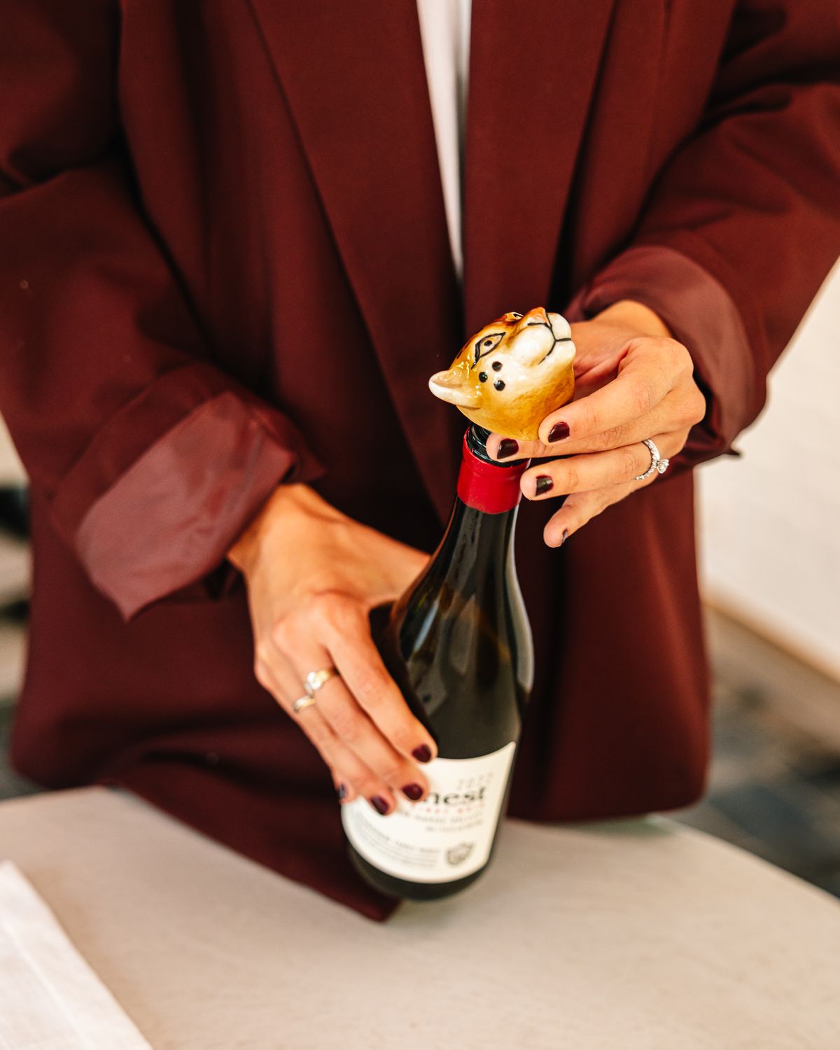 Tijgerkop flessenstop