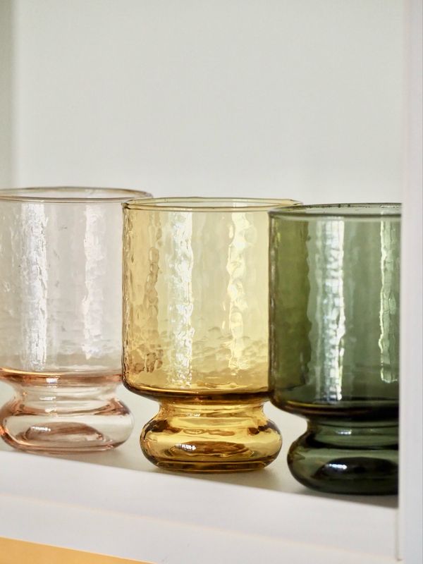 Set van 6 glazen Lunelle - oker