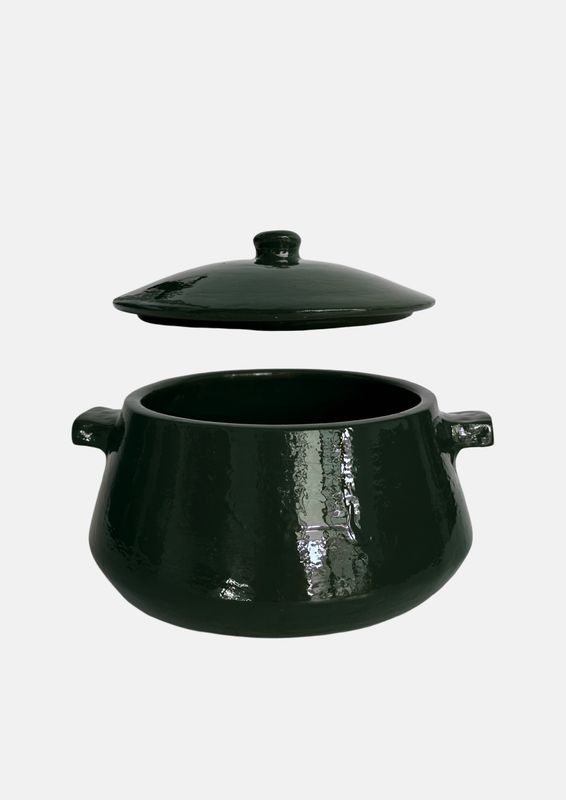 Schaal met deksel Auri groen