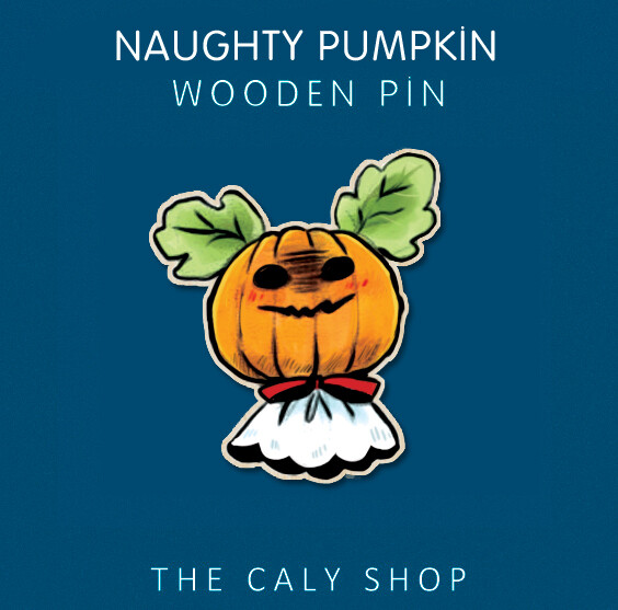 Pin en bois • Naughty Pumpkin
