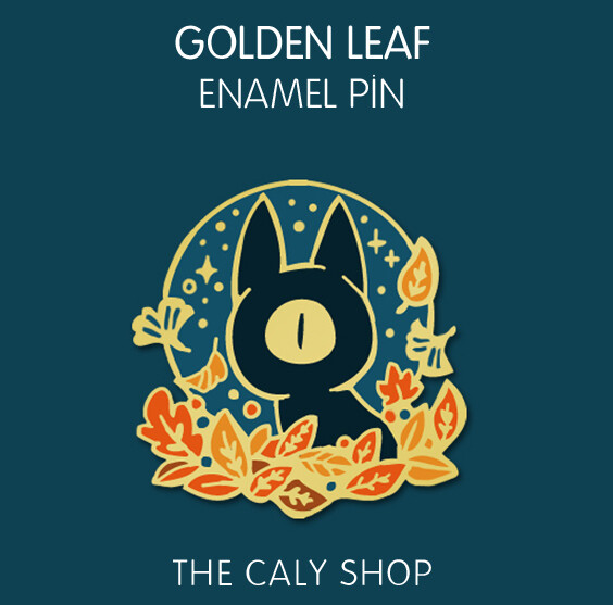 Enamel Pin • Feuilles d&#39;or