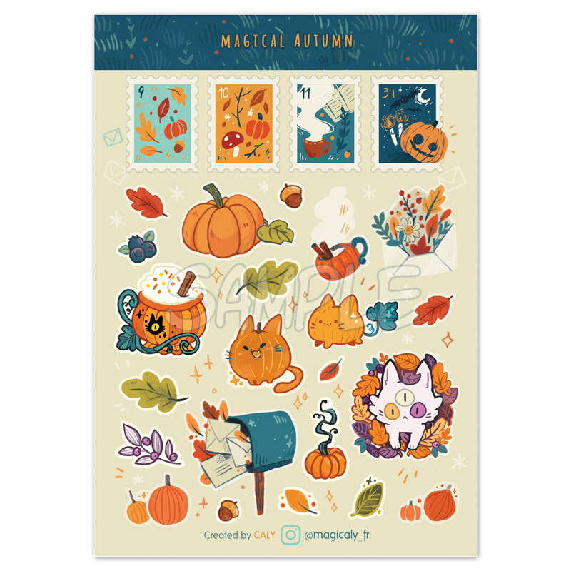 Feuille de Sticker • Automne