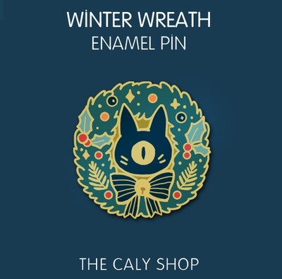 Enamel Pin • Winter wreath