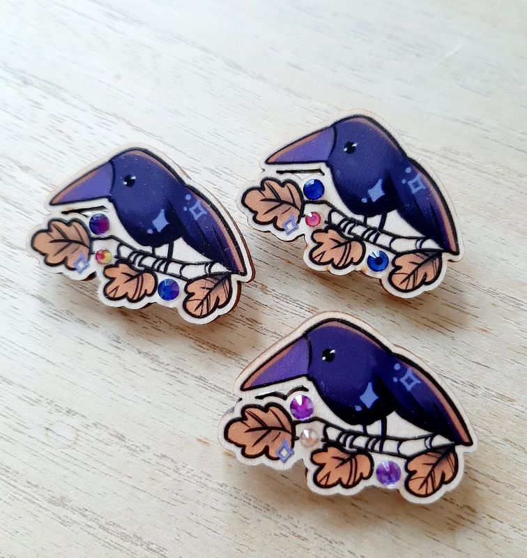 Broche • Corbeau