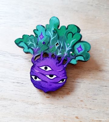 Broche • Chourave violet