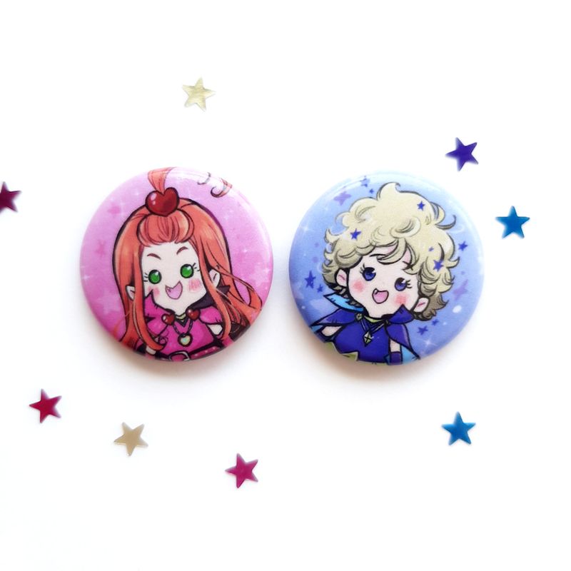 Set badges Chocola et Vanilla