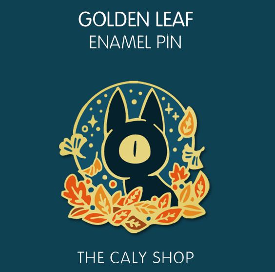 Enamel Pin • Feuilles d&#39;or