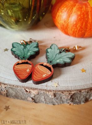 Boucles d'oreilles • Carotte