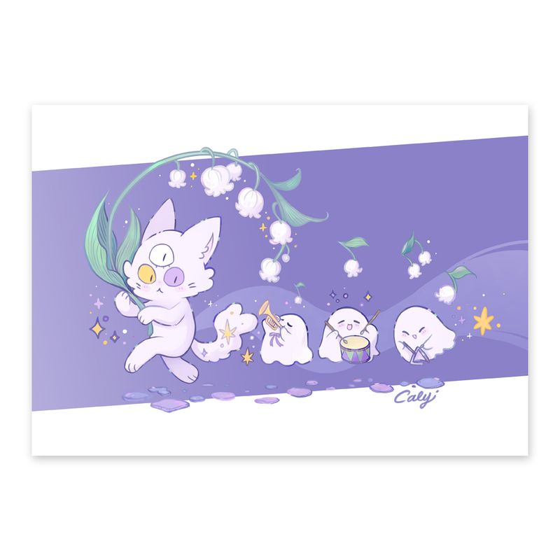 Carte illustrée • Fanfare de mai