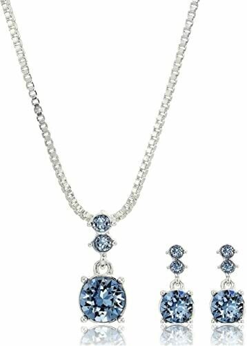 NINE WEST Silver-Tone and Necklace and Earrings