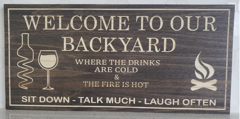 Backyard Sign