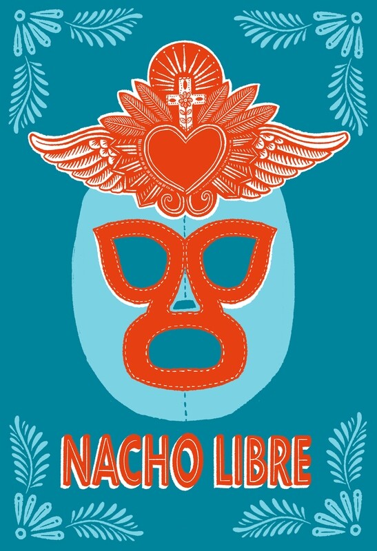 NACHO LIBRE Poster by Ruth Lee