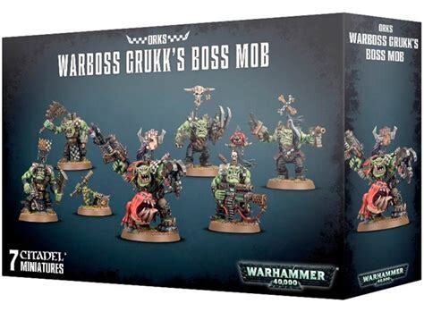 Warhammer 40k Orks Warboss Grukk's Boss Mob