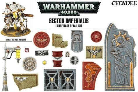 Warhammer 40k Sector Imperialis Large Base Detail Kit