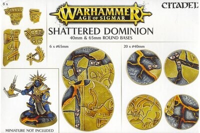 Warhammer AoS Shattered Dominion 40mm & 65mm Round Bases