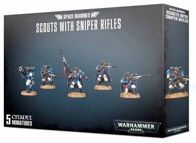 Warhammer 40k Space Marines Scouts With Sniper Rifles