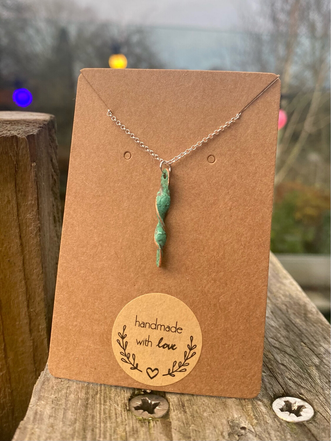 Swirl Copper Necklacd
