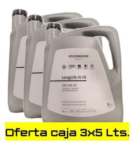 VW Original 0w20 long life IV FE 50800/50900 3X5L