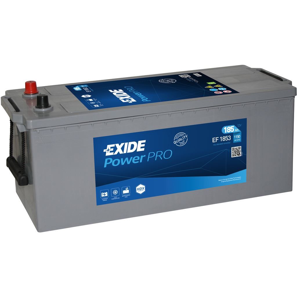 PACK DE 4 EXIDE VEH. IND. POWER PRO  (HDX)  185AH 1150CCA