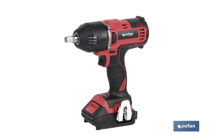 Pistola de impacto 1/2" a Batería | Batería de 20V + Cargador incluidos