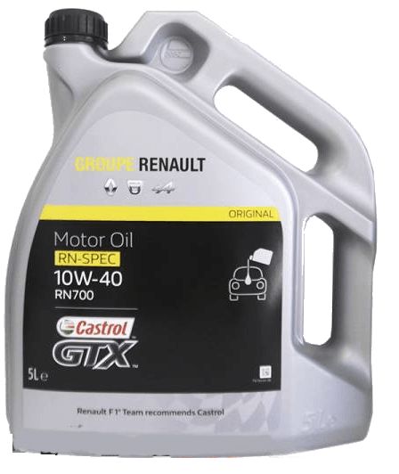 Renault Castrol GTX RN-SPEC 10W40 RN700 5 LTS