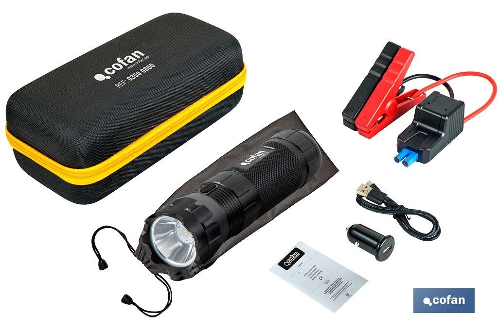 Arrancador portátil de baterías 600 A