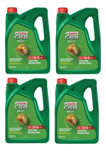 PACK DE 4 CASTROL CRB MULTI 15W40 CI-4/E7 5Lts.