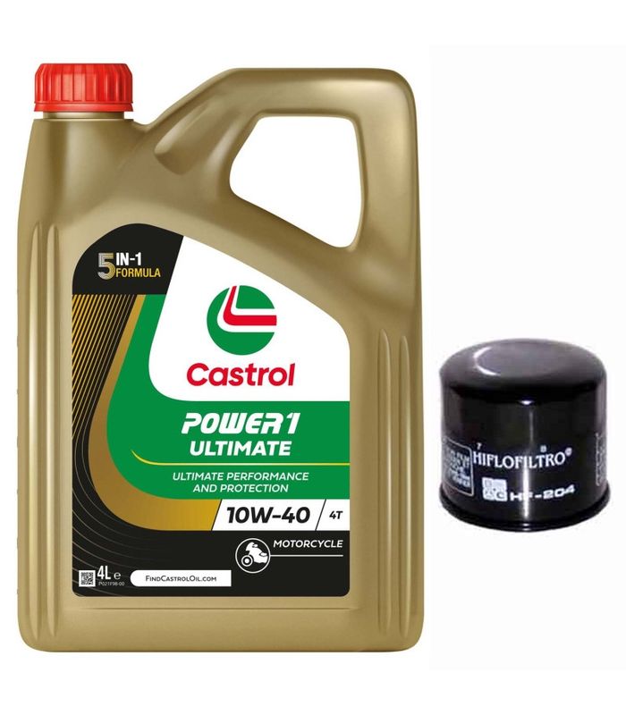 PACK ACEITE 4T PARA HONDA + FILTRO ACEITE HF- 204 DE REGALO