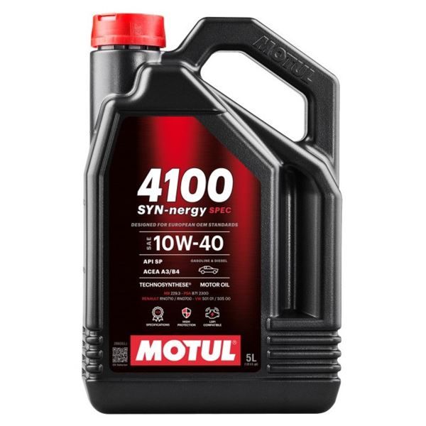 Motul 4100 SYN-nergy SPEC 10W40 5L(pedido mínimo 4 unidades)