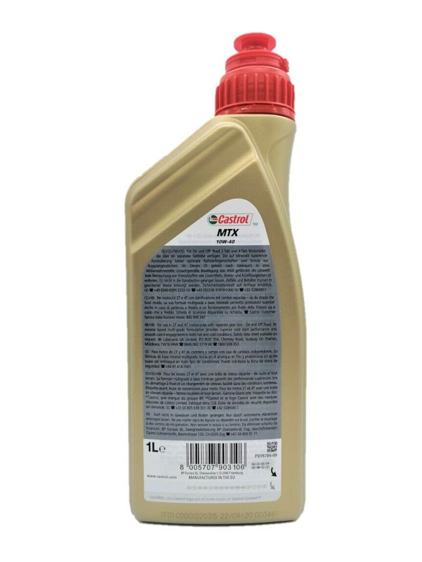 CASTROL MTX 10W40 1 LT