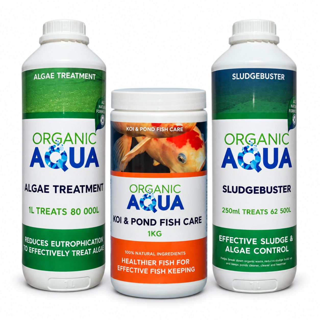 Pond Algae &amp; Fish Trio
