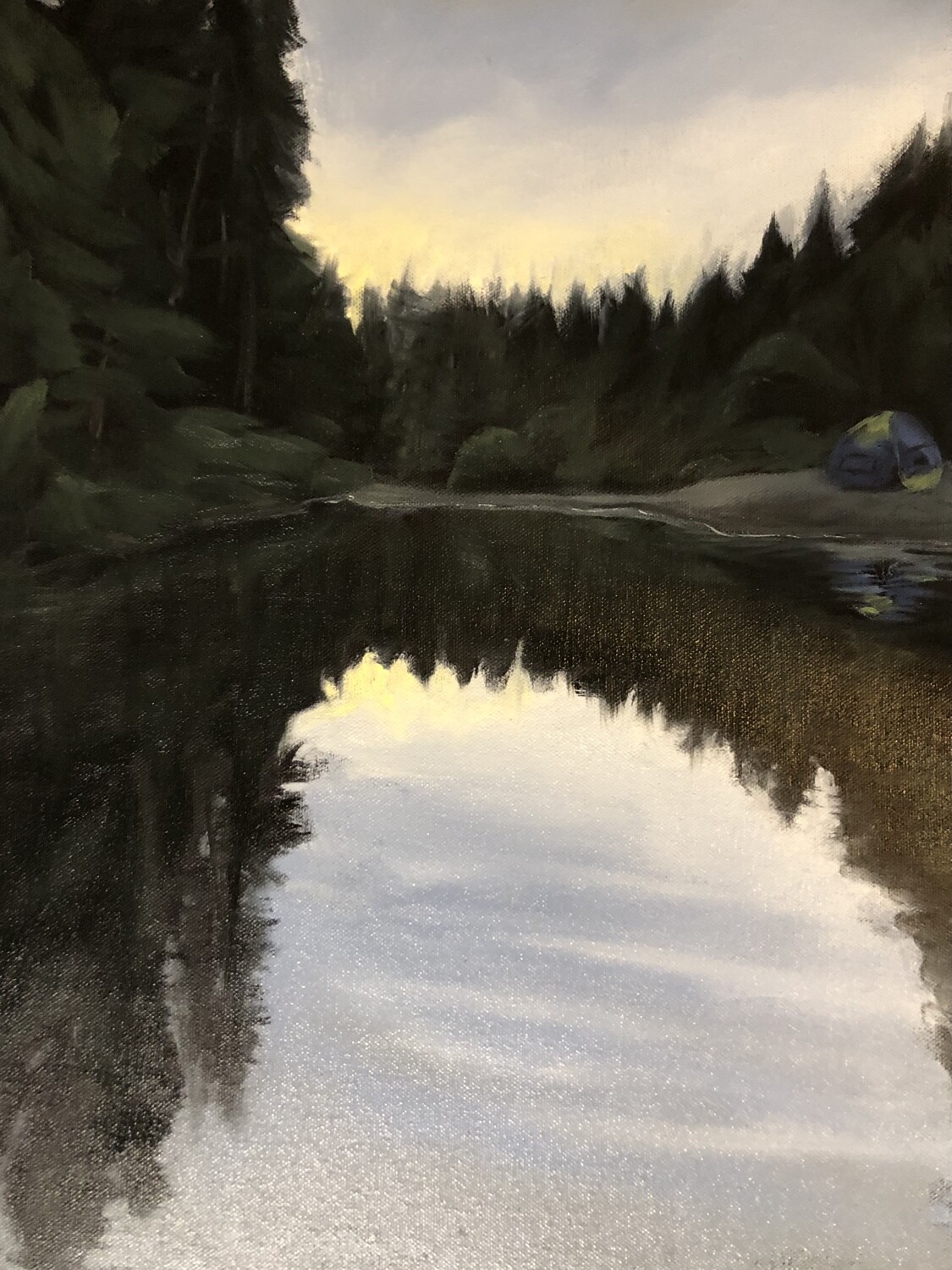 “Gualala River” oil on canvas 16x12inches