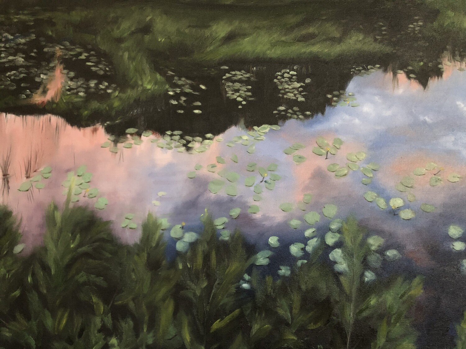 "Ode to Monet" oil on canvas 30X24 inches’
