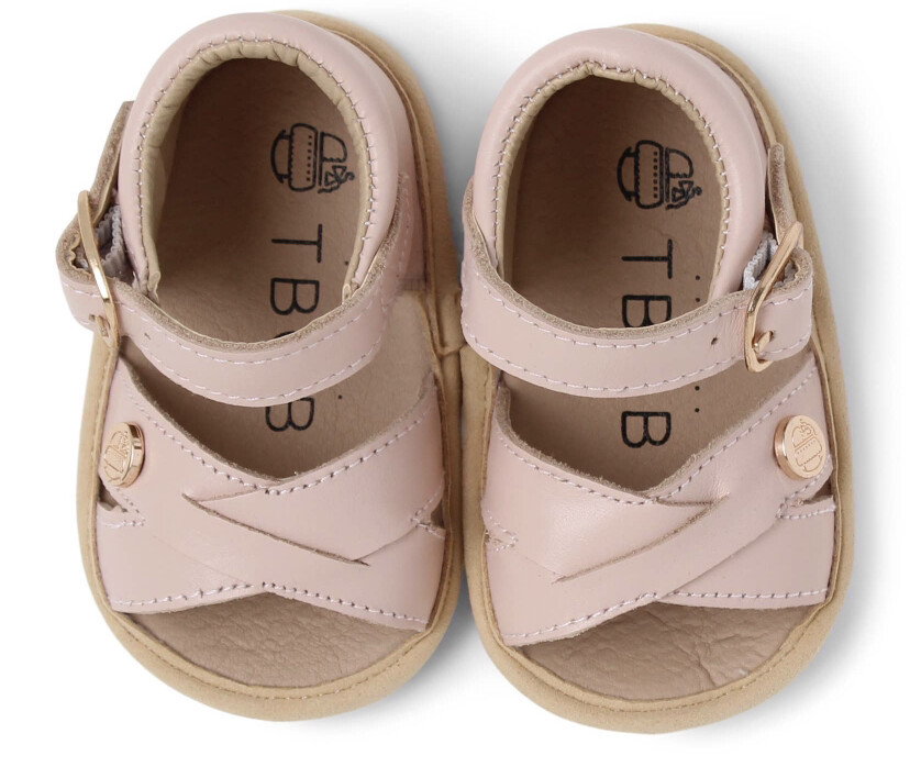 Seashell Pink Leather Sandal