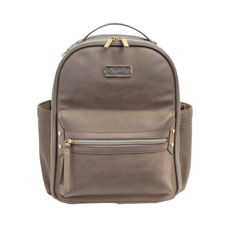 Taupe Itzy Mini Diaper Bag Backpack