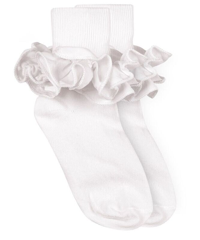 Ruffle Cuff Socks - 2143