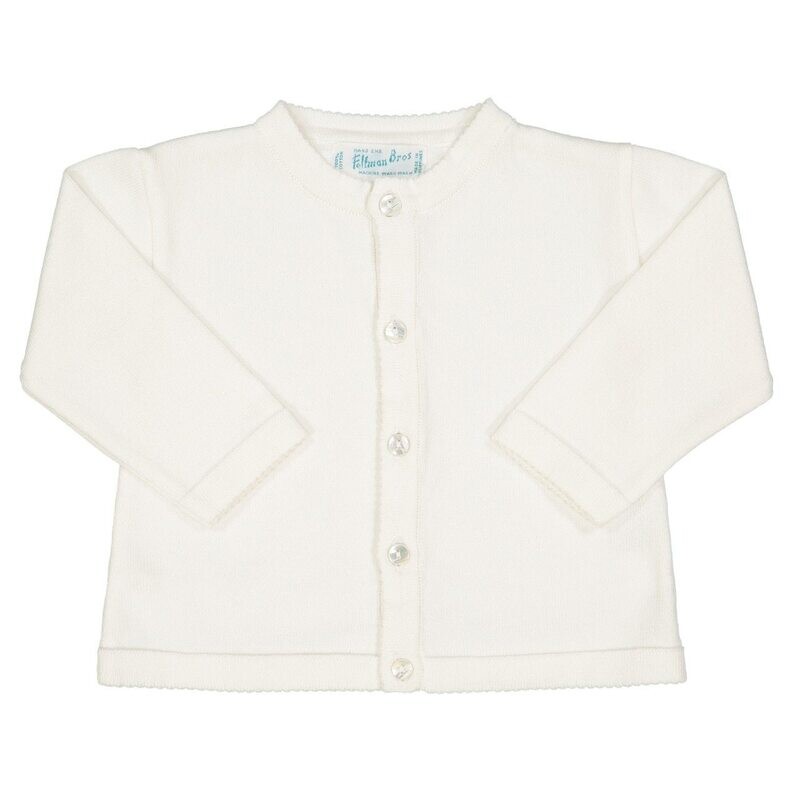 Classic White Cardigan
