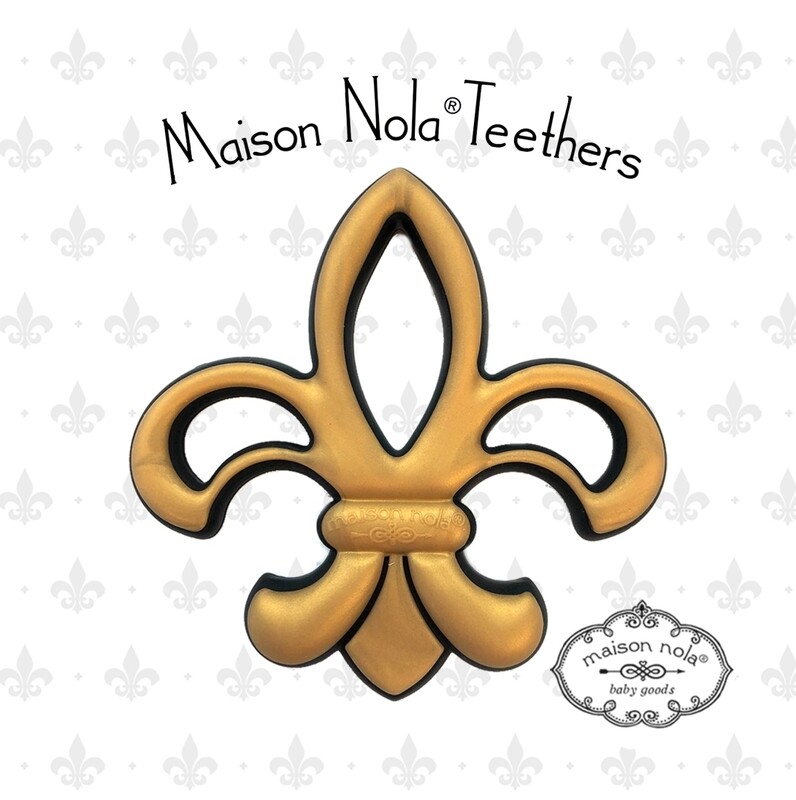 Saints Fleur De Lis Teether