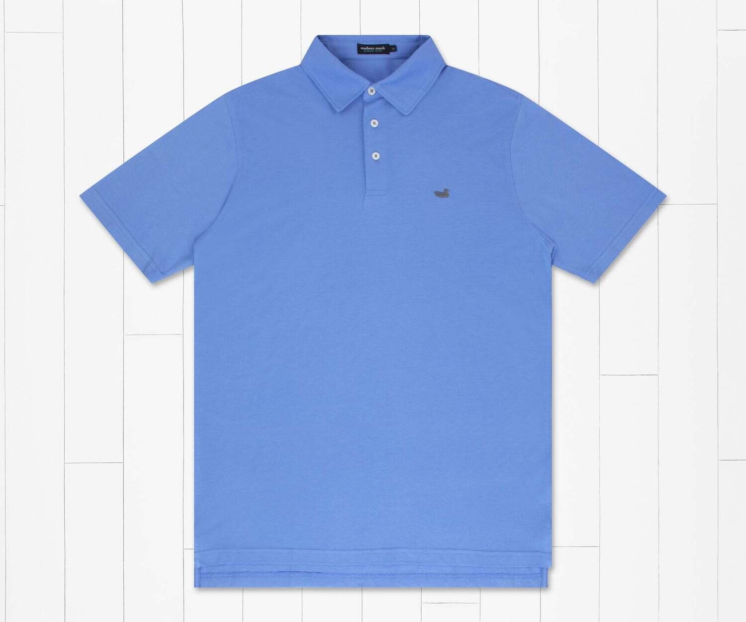 Youth MarshLUX Mangove Pique Polo - French Blue