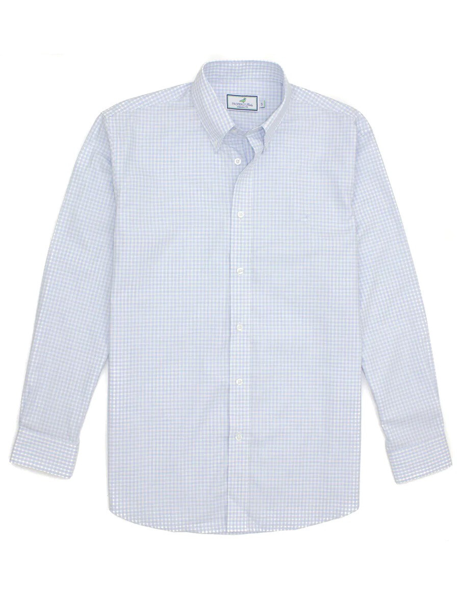 Park Ave Dress Shirt - Cloud Check