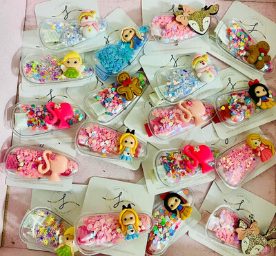 Glitter Character Clips