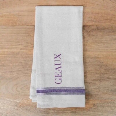 Geaux Hand towel- Purple